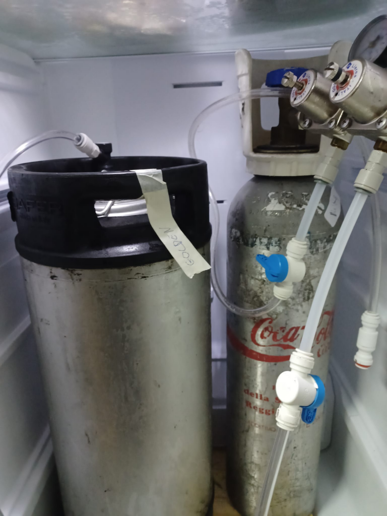 isobarico e contropressione fusto con bombola
